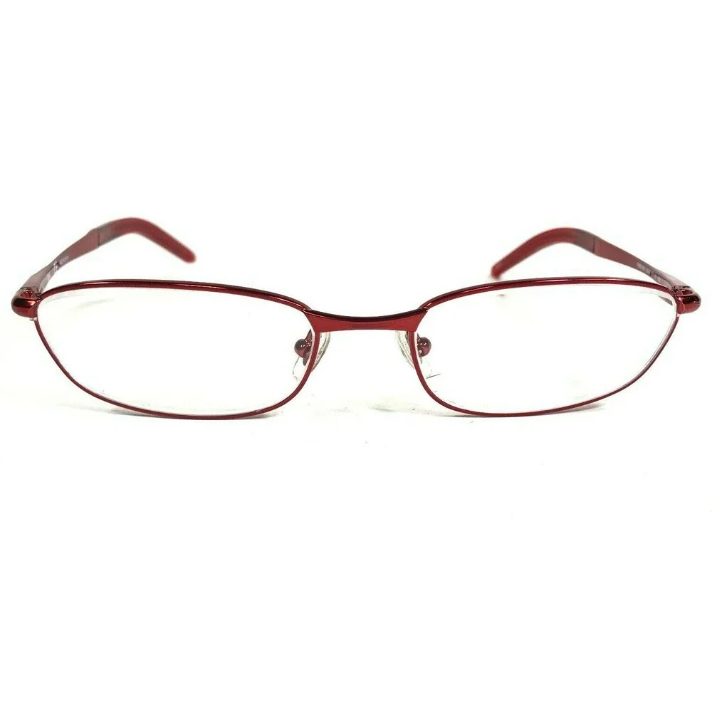 Ray-Ban Petite Eyeglasses Frames RB6109 2539 Red Oval Full Wire Rim 51-17-140